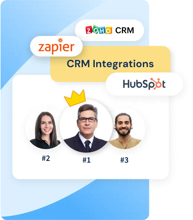 SmartReach.io CRM integrations with HubSpot, Zoho, and Zapier for seamless B2B lead transfer