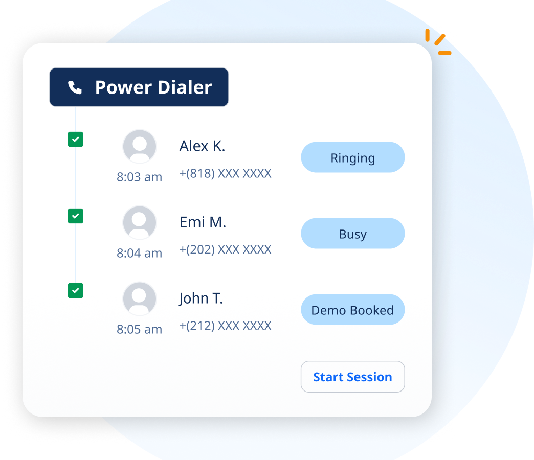 Power Dialer tool for efficient outbound sales call automation and productivity