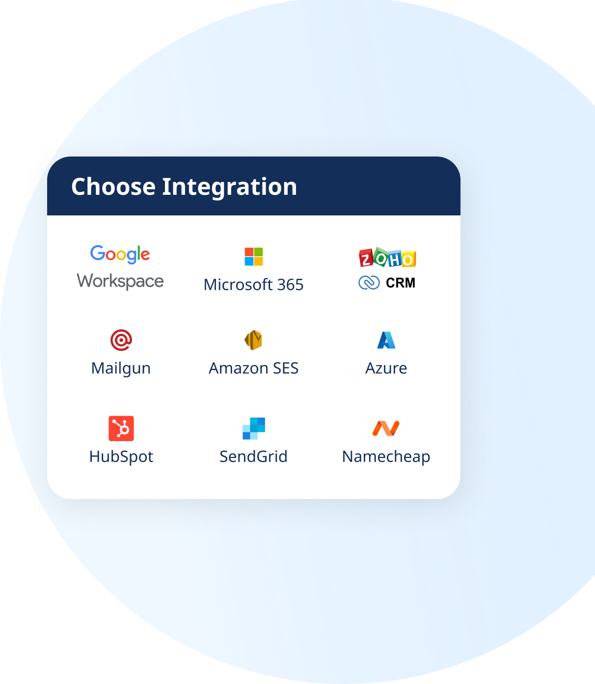 Connect email accounts from top providers