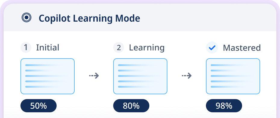 AI learning mode interface