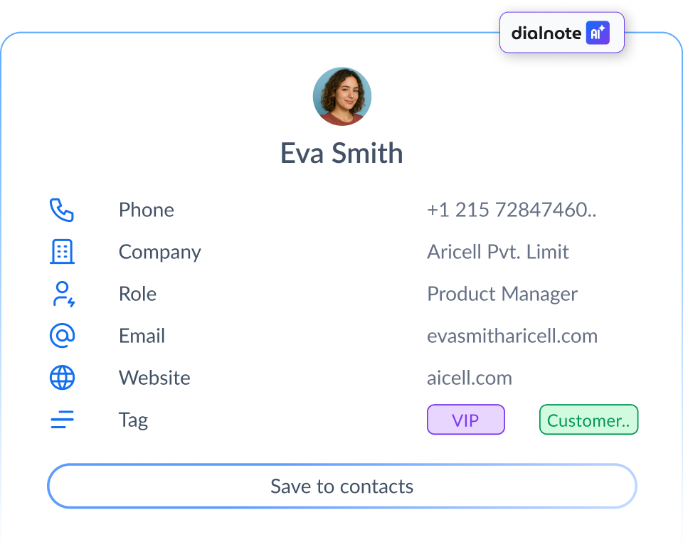 Suggested contacts