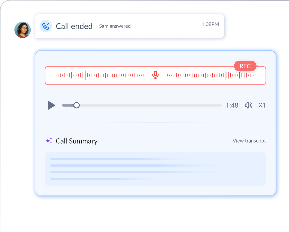 Automatic call recording